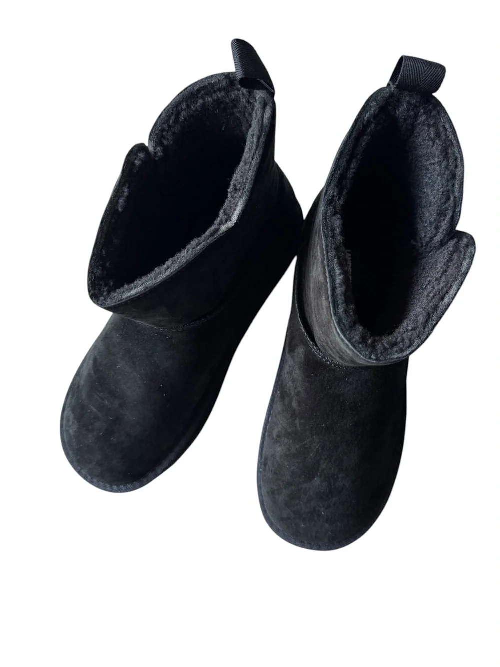 Lands End Women’s Black Suede Winter Boots